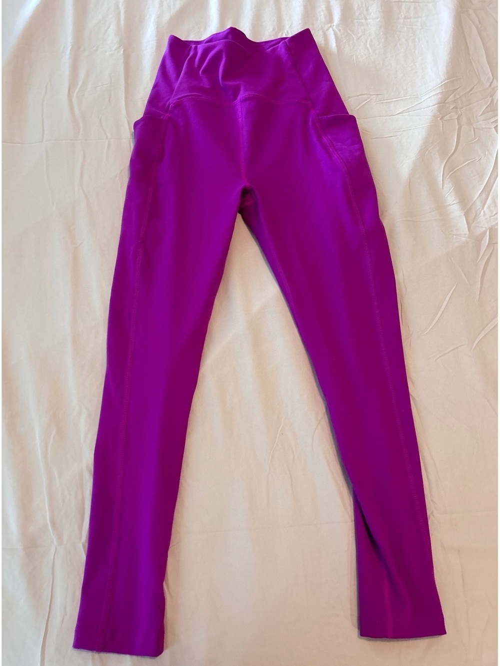 Beyond Yoga Purple High Waist Leggings with Side Pockets - M/M